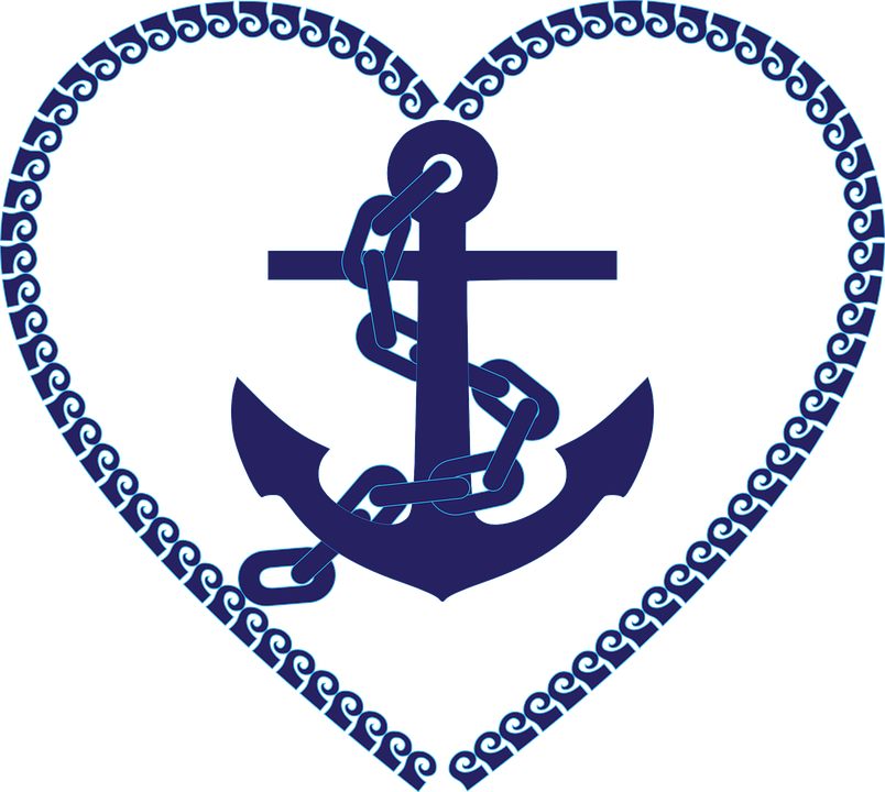 Marine Corp Logo Clip Art Eagle Globe And Anchor Wikipedia - Heart Anchor (804x720), Png Download