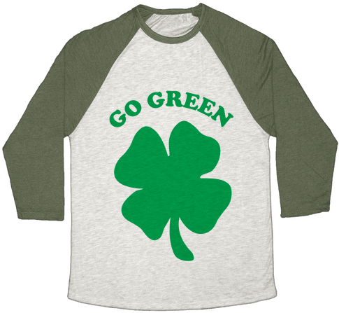 Go Green Baseball Tee - Grinch Shirts (484x484), Png Download