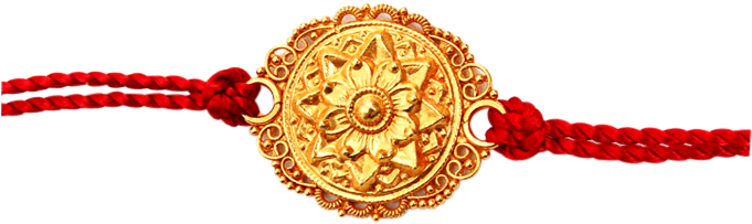 Golden Jewellery Rakhi - चांदी की राखी (680x284), Png Download
