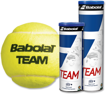 Babolat Team 4 Balls 4 Balls (640x700), Png Download