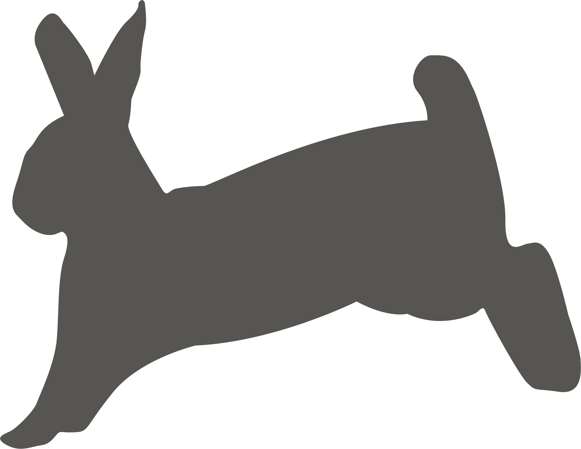 This Free Icons Png Design Of Bunny Hopping (1952x1509), Png Download