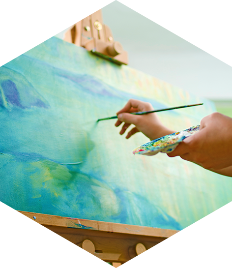 Printing Of Images - Painting (472x545), Png Download