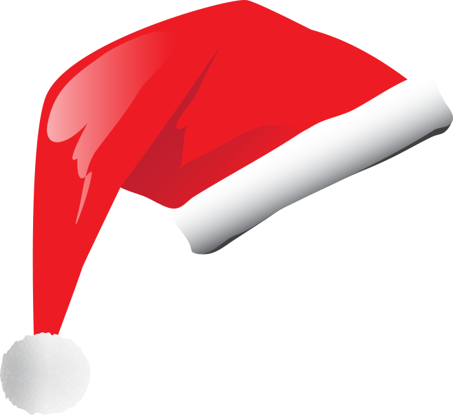 Christmas Opening Hours - Flat Santa Hat Png (658x603), Png Download