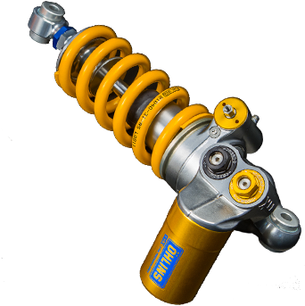 Rear Shock Dragon Motorbikes Suspension Services - Ohlins Suspension Png (350x350), Png Download