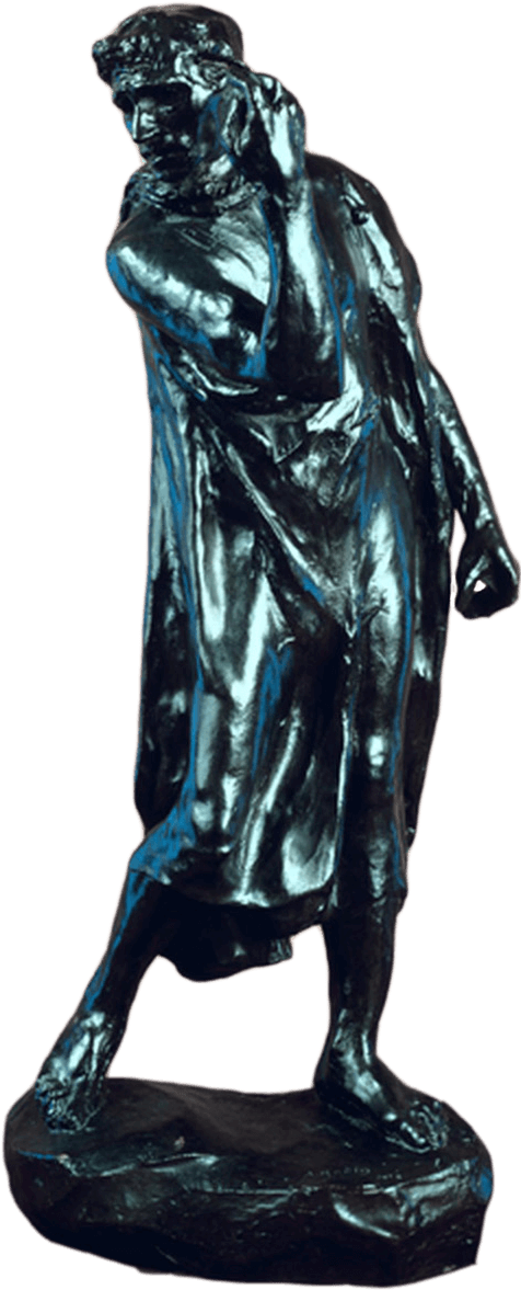 Study For Pierre De Wissant, From The Burghers Of Calais - Giclee Painting: Rodin's Study For Pierre De Wissant, (502x1184), Png Download