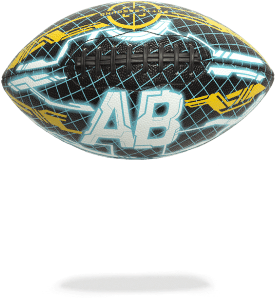 $0 - - Antonio Brown I84 Football (802x1024), Png Download