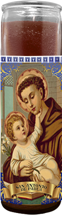 San Antonio De Padua Brown Box 1×12 Units - Candle (336x451), Png Download