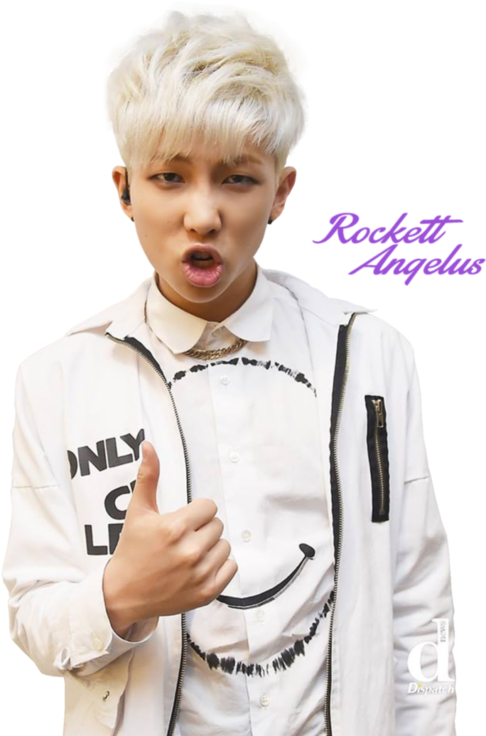 Rap Monster Render By Rockettangelus On Deviantart - Bts (771x1037), Png Download