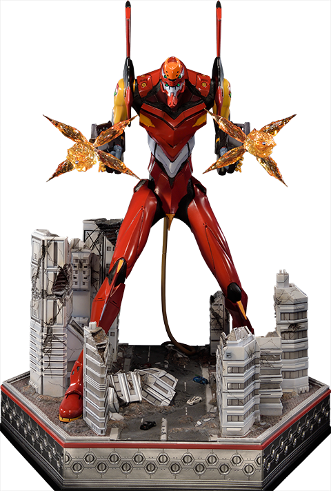 Neon - Eva Production Model-02 Neon Genesis Evangelion Statue (480x712), Png Download