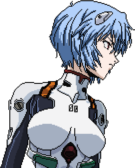 Evangelion Neon Genesis Rei (500x557), Png Download