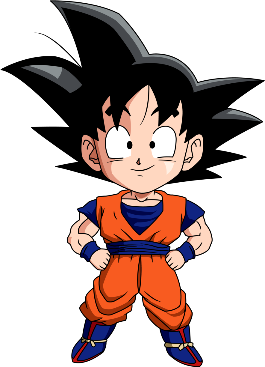 Goku Chibi (346x479), Png Download