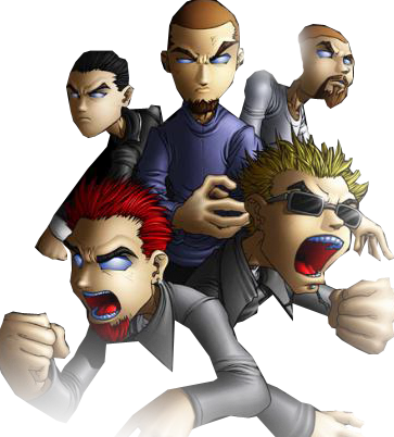 Linkin Park - Linkin Park Cartoon (363x402), Png Download