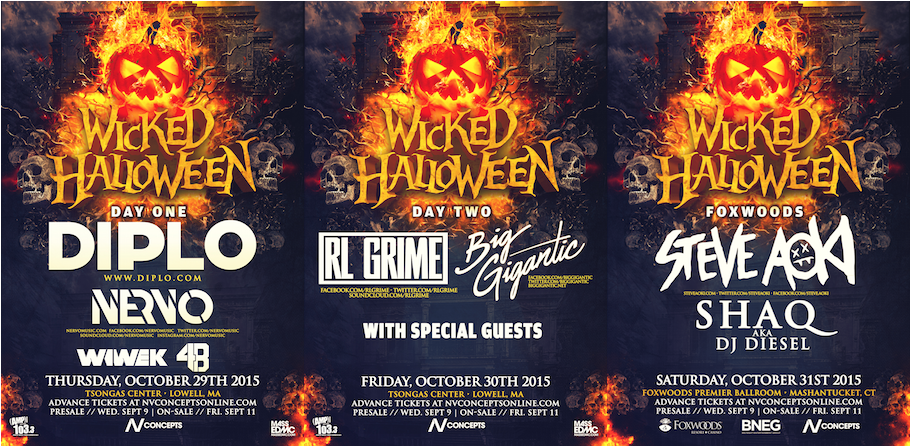 Wicked Halloween Web Banner 1202×445 - Wicked Halloween Lineup (1202x445), Png Download