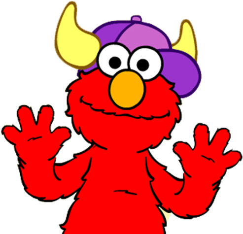 Elmo Is A Minnesota Vikings Fan - Elmo Keyboard O Rama (516x480), Png Download