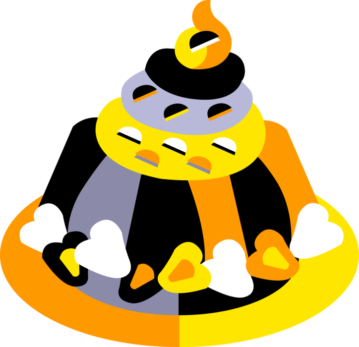 Vector Illustration Of Fruit Gelatin Jello Or Jell-o (724x700), Png Download