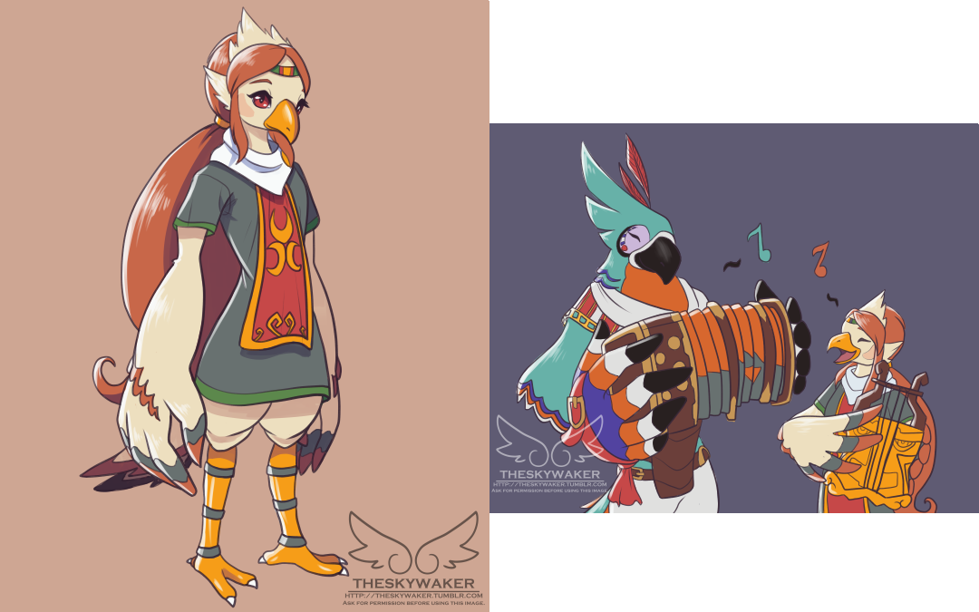 Redesign Using Breath Of The Wild Style - Breath Of The Wild Medli (1080x675), Png Download