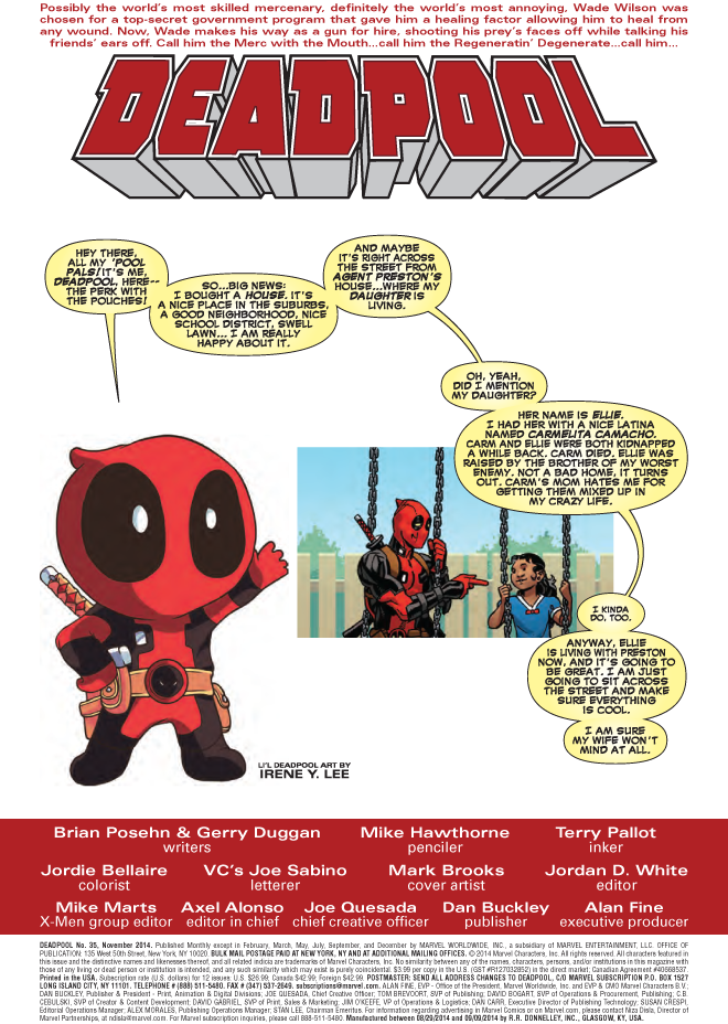 Mike Hawthorne Cover By Mark Brooks • Our Wall Crawling - Irene Y Lee Deadpool (660x928), Png Download