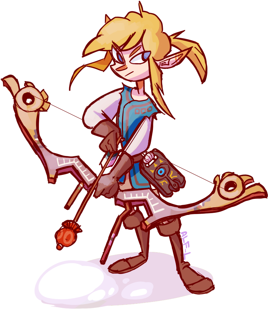 Link From Breath Of The Wild Can We Talk About The - The Legend Of Zelda (1092x1218), Png Download