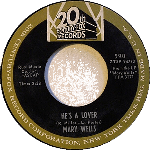 Mary Wells On Twentieth -century Fox Records - 1960's 45's Picture Sleeves (500x500), Png Download