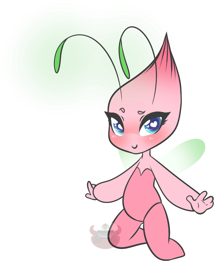 Celebi - - Comm - - - Cartoon (684x835), Png Download