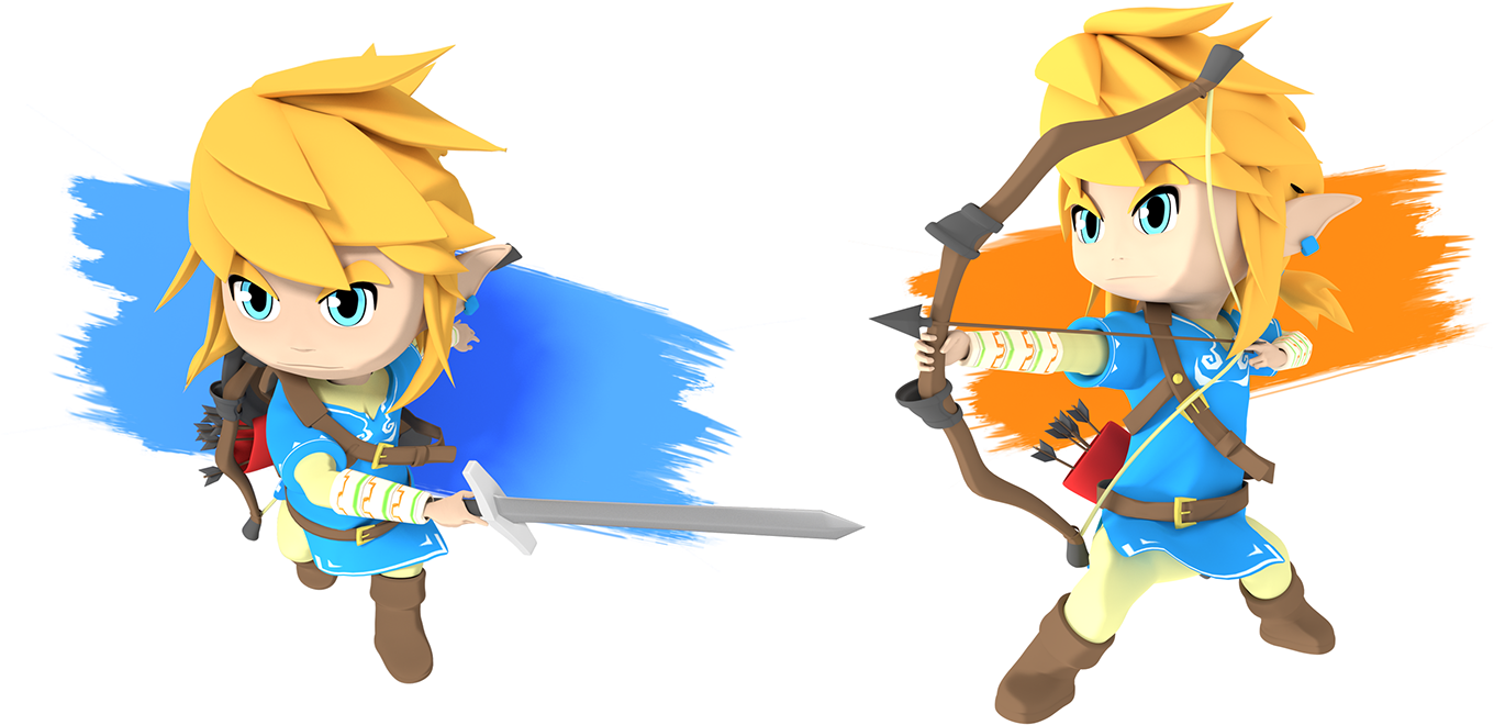 The Lege Epona - Toon Link Breath Of The Wild (1400x700), Png Download