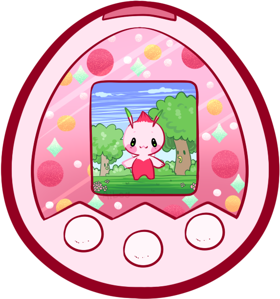 A Celebi Tamagotchi M X (590x640), Png Download
