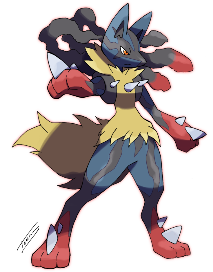 Auraoa Using The Rinnegan - Mega Lucario (769x1038), Png Download