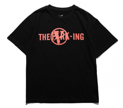 Vlone The Parking Tee Black - T-shirt (418x599), Png Download
