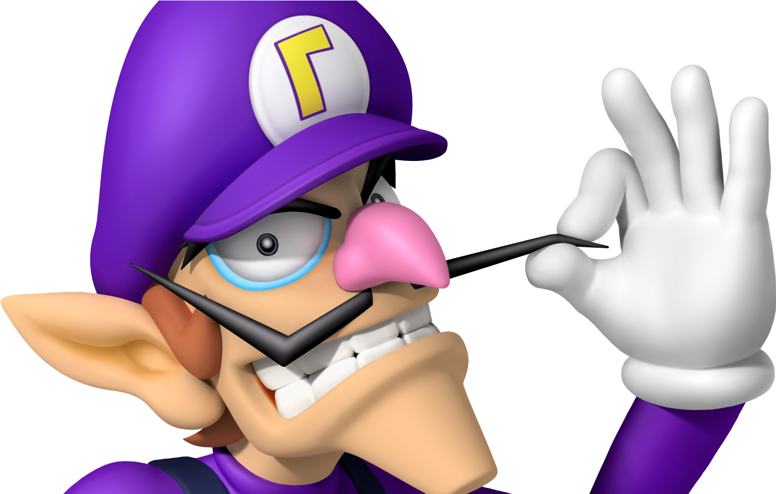 We First Met Waluigi On The Tennis Court As A Doubles - Amiibo Super Mario Series Figure (waluigi) (1568x978), Png Download