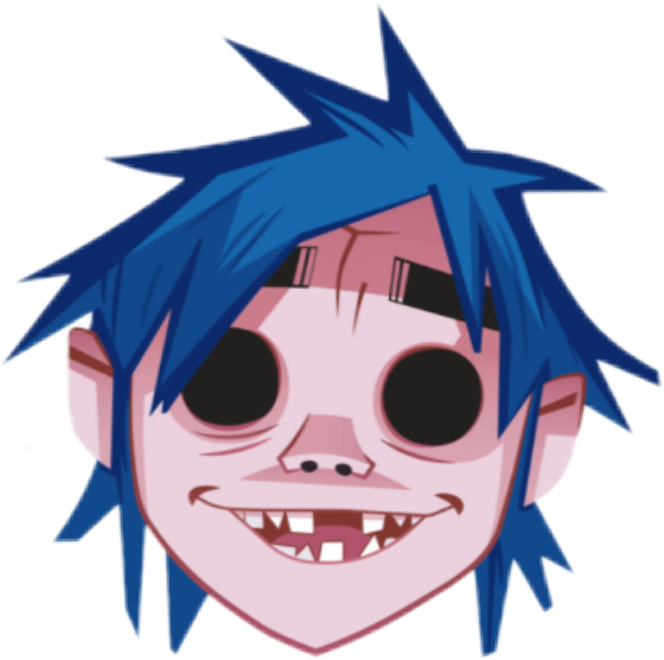 2dgorillaz 2d Gorillaz Saturnzbarz Stuartpot - 2d Gorillaz Png (664x660), Png Download