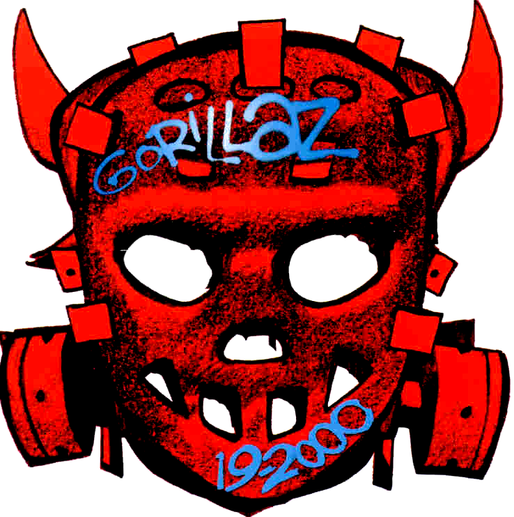 19 2000 Gorillaz (738x742), Png Download