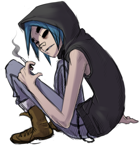 Gorillaz All 2d (500x518), Png Download