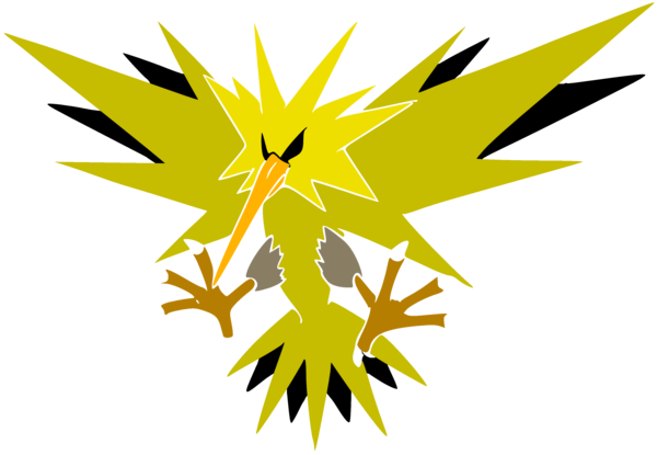 Zapdos T - Pokemon Zapdos (600x415), Png Download