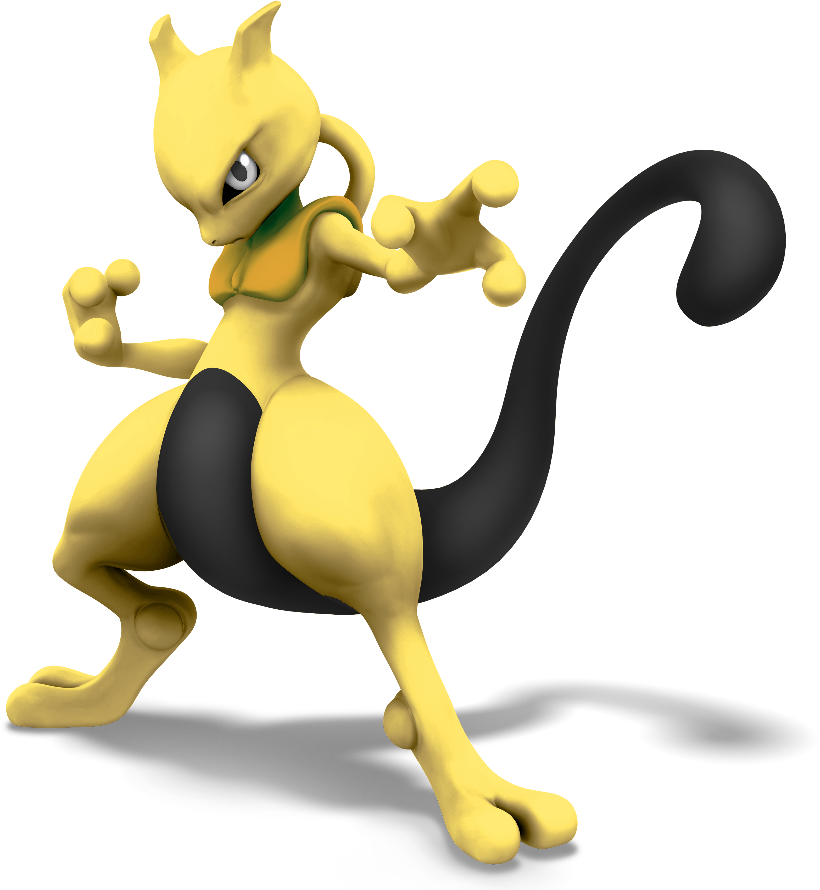 Mewtwo Zapdos - Mewtwo Super Smash Bros (3500x3500), Png Download