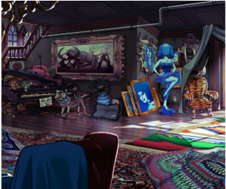 Hiveswapact1 Segmentedimage 009 Livingroom2 Dark - Portable Network Graphics (833x270), Png Download