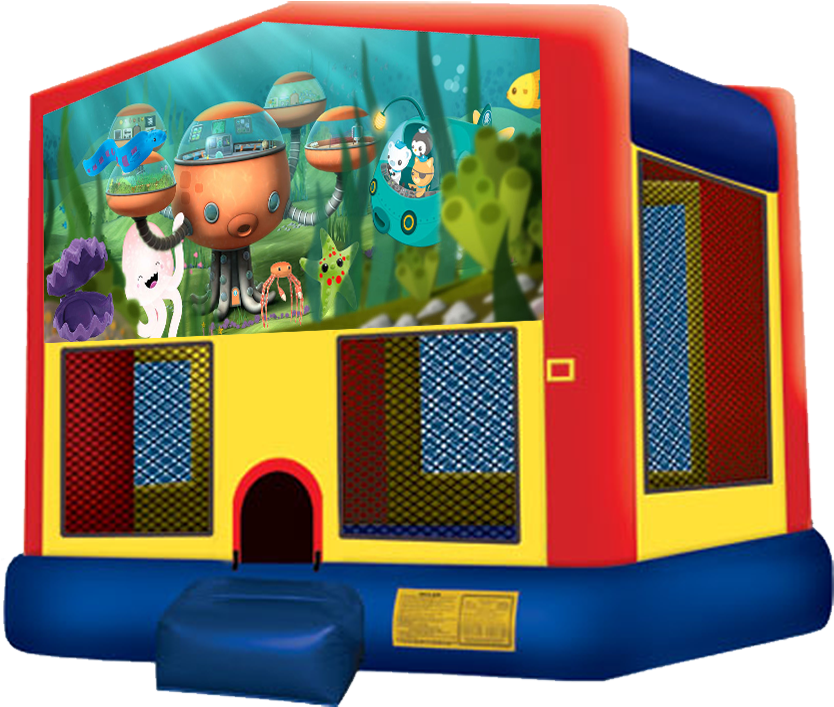 Octonauts Bounce House Rental In Austin Texas By Austin - Pj Mask Bounce House (864x792), Png Download