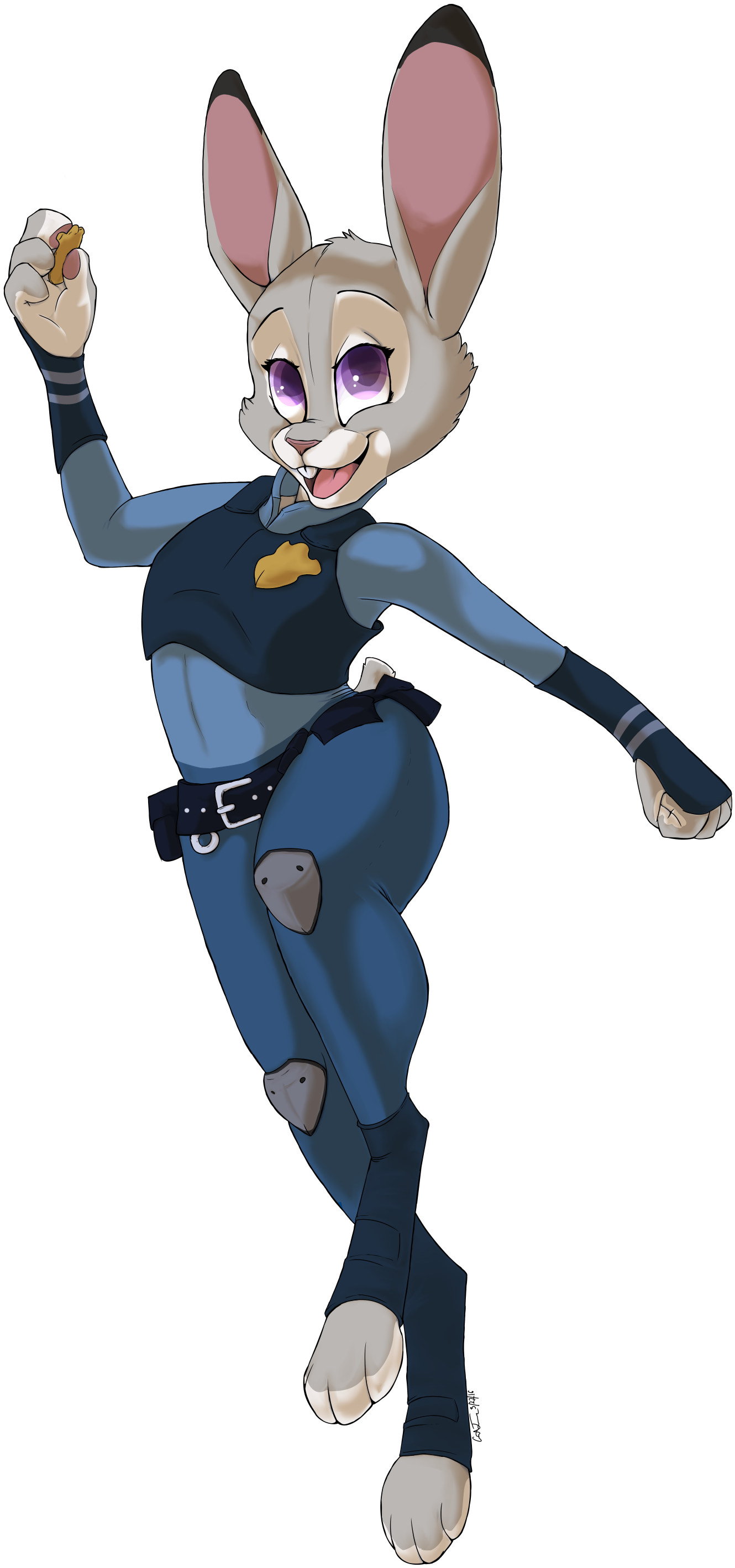 Judy Hopps - Lt. Judy Hopps (1500x2970), Png Download