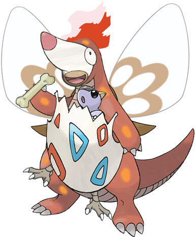 The Ultimate Pokémon Hybrid - Cartoon (410x470), Png Download