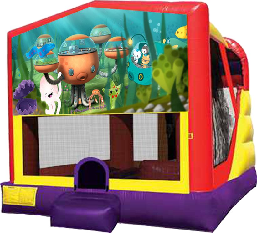 Octonauts 4 In 1 Combo Rentals In Austin Texas By Austin - Pj Mask Bounce House (864x792), Png Download