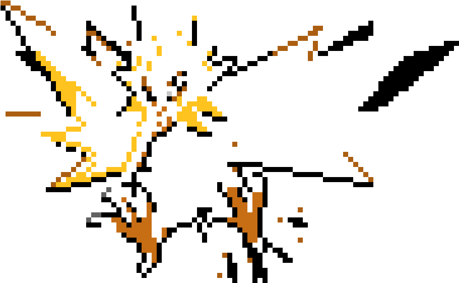 Zapdos Pixel Art - Articuno (1110x690), Png Download