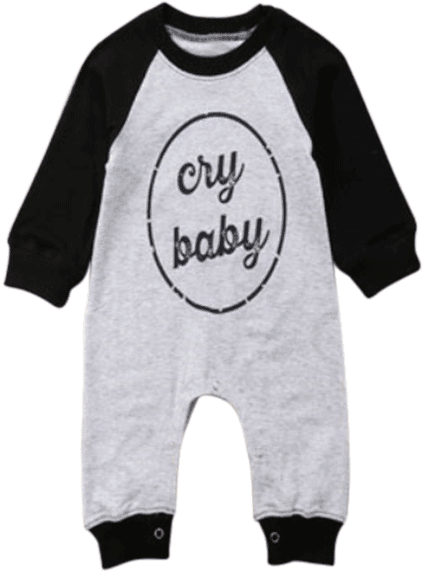 Petite Bello Romper 0-6 Months Cry Baby Romper - Pattern (600x600), Png Download