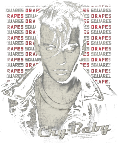 Cry Baby Drapes And Squares Juniors Tank - Poster (400x493), Png Download