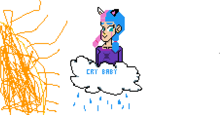 Cry Baby Kitty - Cartoon (1024x576), Png Download
