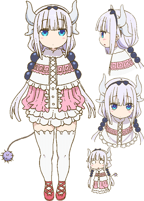 Miss Kobayashi's Dragon Maid Characters (600x878), Png Download