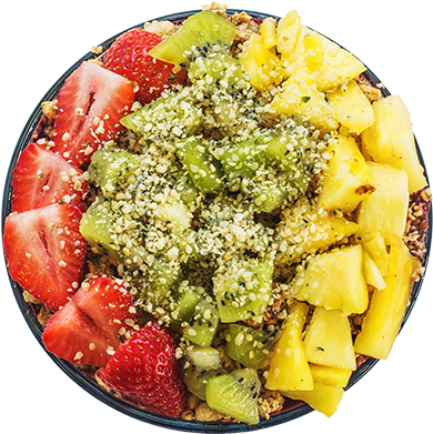 Hawaiian Bowl - Salad Bowl Top View Png (400x401), Png Download