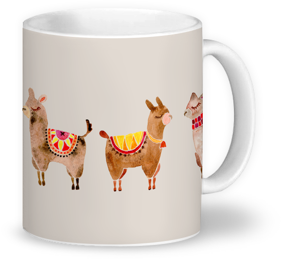 Caneca Alpacas De Catcoqna - Society6 Alpacas Throw Blanket - 51" X 60" (800x800), Png Download