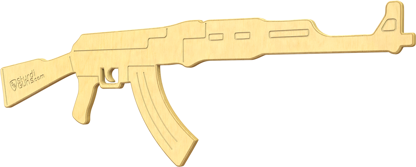 Ak4 V=1481660321 - Sturdiguns Kids Ak 47 Wooden Toy Gun Extremely Durable (1500x1100), Png Download