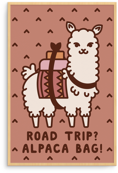 Alpaca Bag Mini Print (1000x1000), Png Download