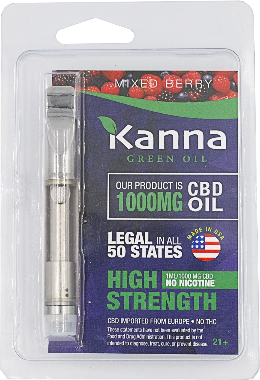 Kanna Cbd Cartridges - Kanna Cbd Cartridges 1000mg (1595x1842), Png Download