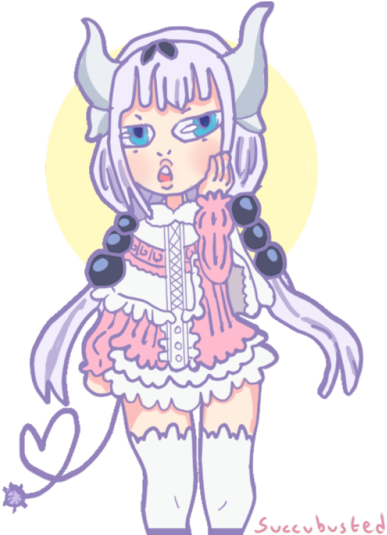 I Love Kanna And I Love Dragon Maid - Kanna Legs (500x534), Png Download